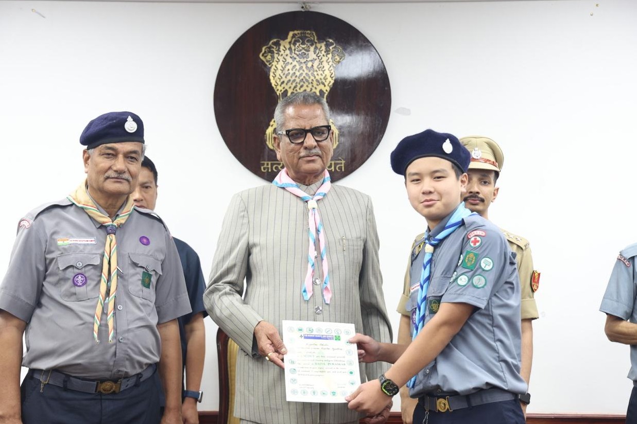 Rajya Purushkar 2026: Manjusri Public School proudly felicitated its Rajya Puraskar Awardees in recognition of their exemplary achievement in the Bharat Scouts and Guides movement.