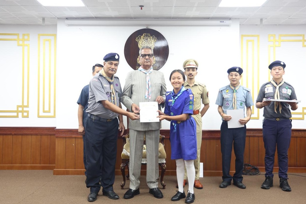 Rajya Purushkar 2026: Manjusri Public School proudly felicitated its Rajya Puraskar Awardees in recognition of their exemplary achievement in the Bharat Scouts and Guides movement.