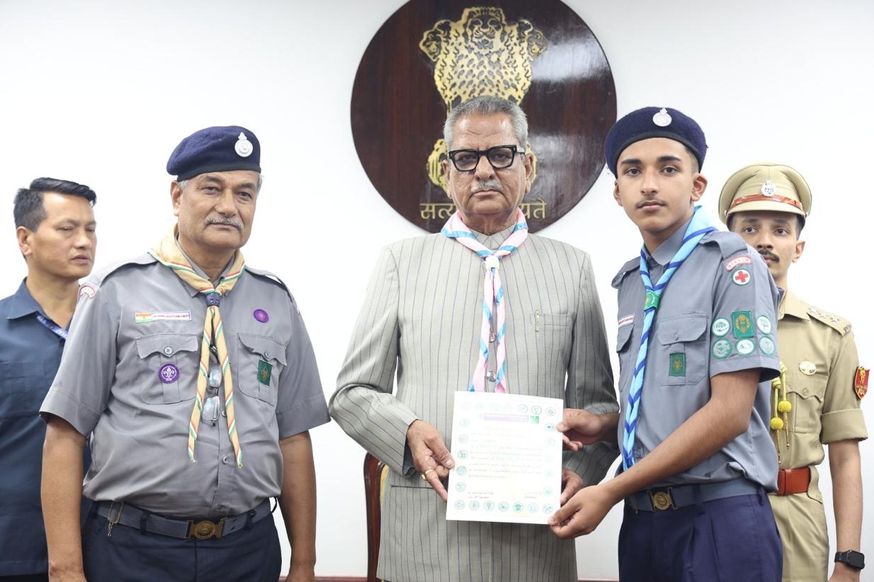 Rajya Purushkar 2026: Manjusri Public School proudly felicitated its Rajya Puraskar Awardees in recognition of their exemplary achievement in the Bharat Scouts and Guides movement.